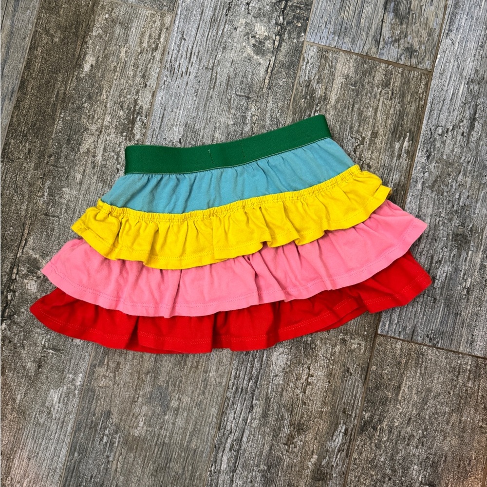 Mini Boden Colorful Layered Ruffle Skort - Picture 4 of 6